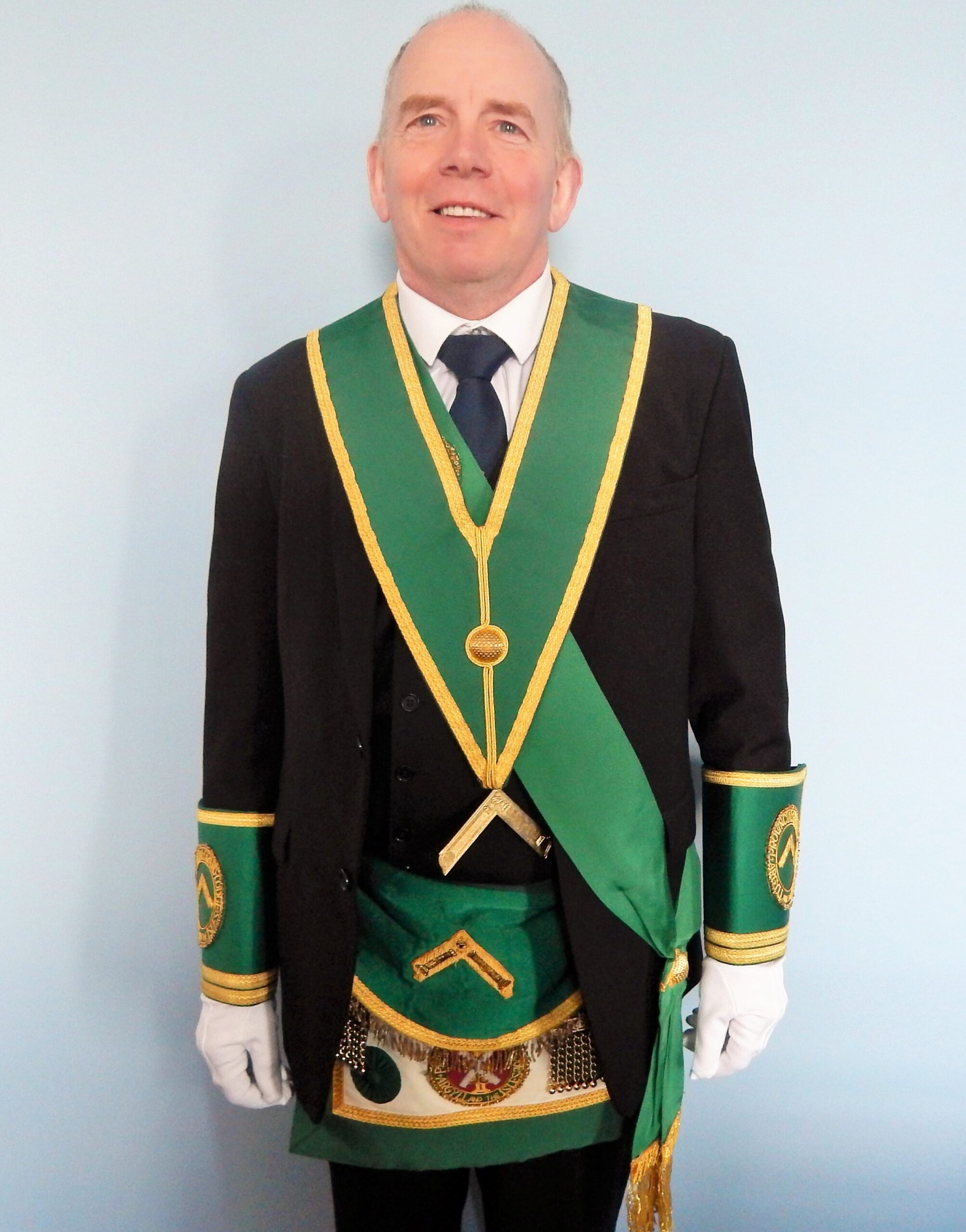 Substitute PGM Alan Campbell in his regalia