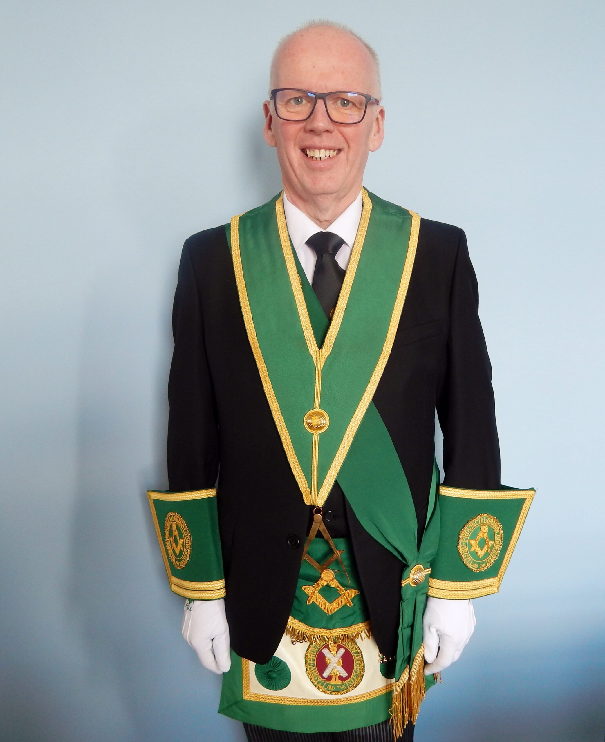 Depute PGM James McMillan in his regalia