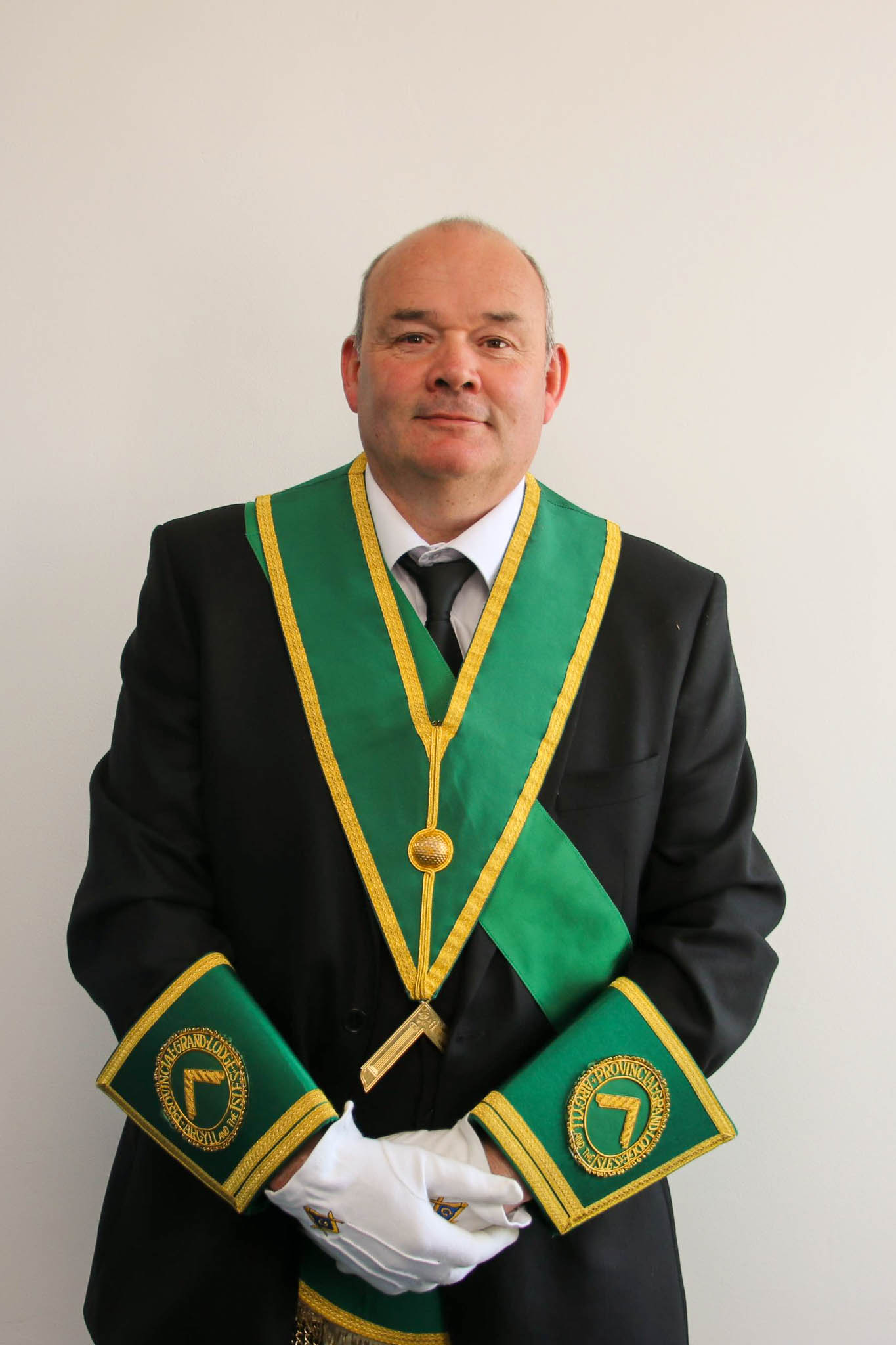 Substitute PGM Alan Campbell in his regalia