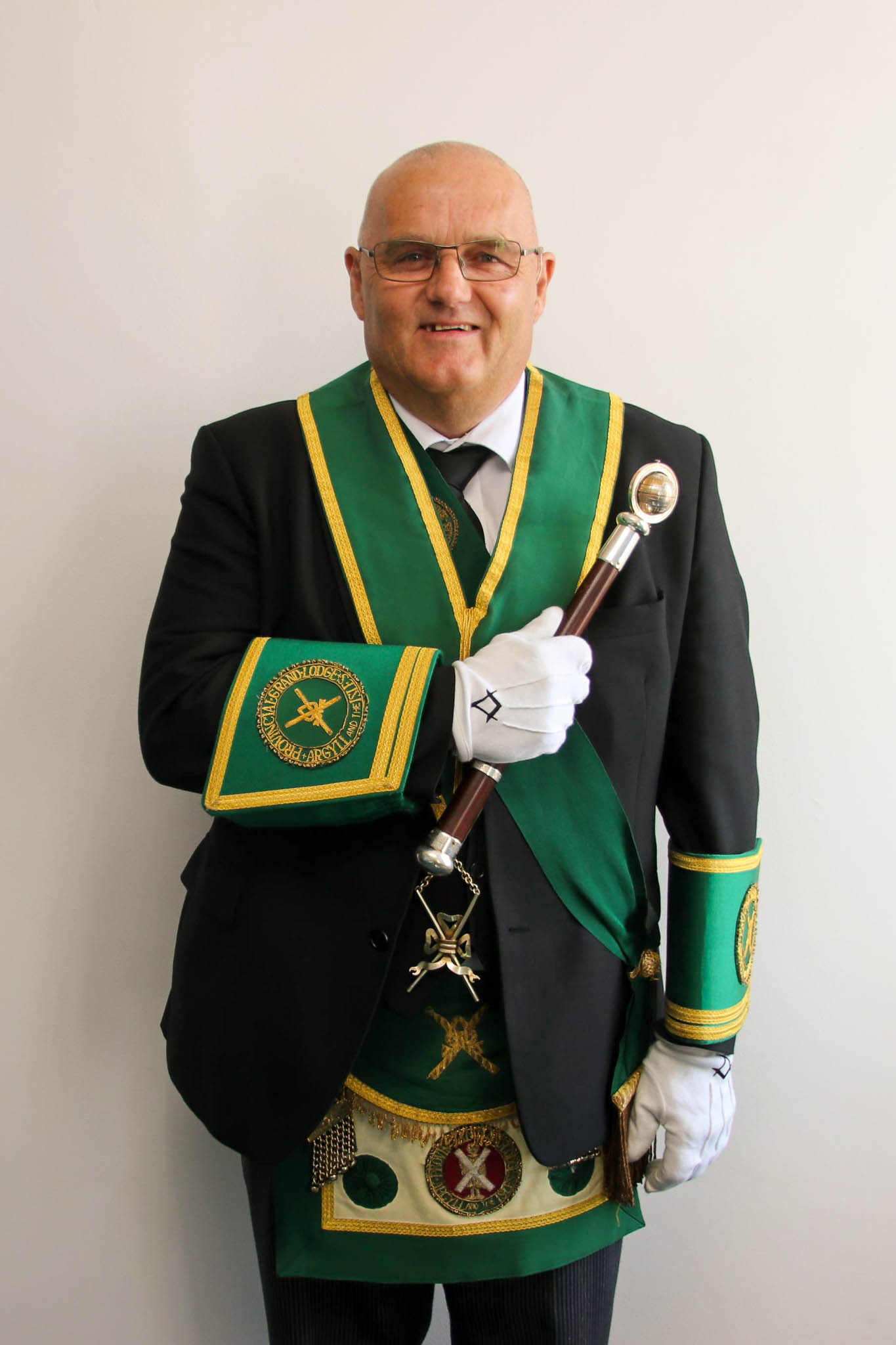 Depute DoC Peter Barr in his regalia